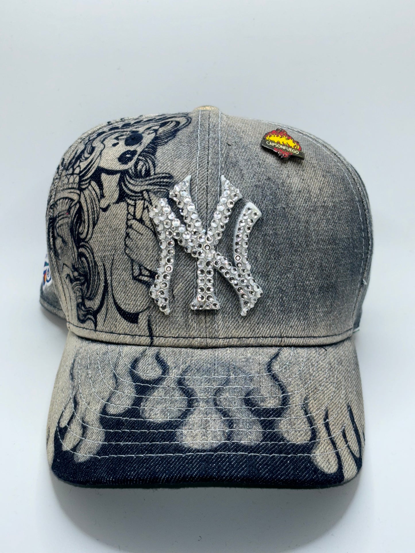 Capsonfuego x loso NYY custom 1/1 71/8