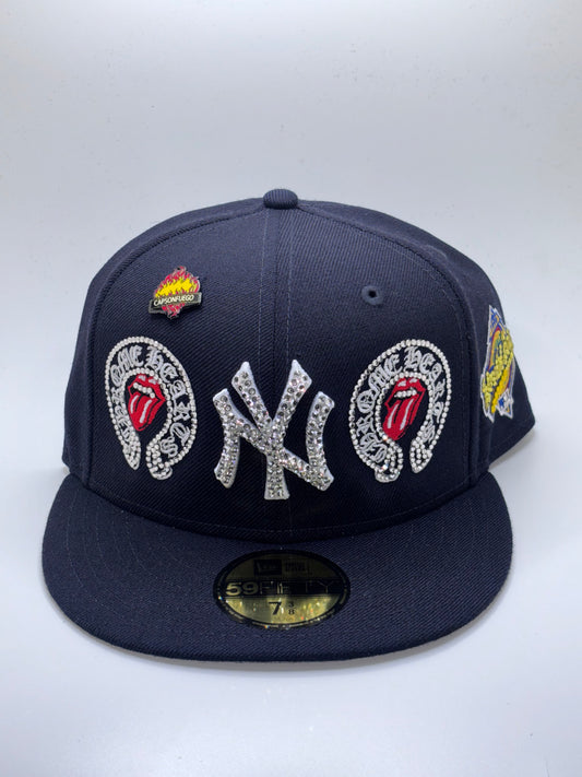 * Chrome Hearts x Yankees Crystallized Fitted
